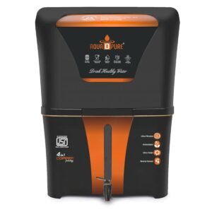 AQUA D PURE 4 in 1 Copper RO Water Purifier with 10 Stage Purification Filtration, UV, UF, TDS Adjuster and 12 Litre Large Storage Tank
